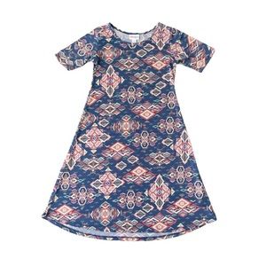 LuLaRoe Aztec Print Dress Girls Size 12